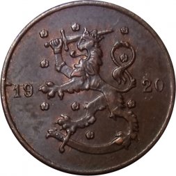 Финляндия 1 пенни 1920 год