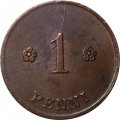 Финляндия 1 пенни 1920 год