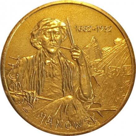 Польша 2 злотых 2005 год - Художники Польши 19-20 века - Тадеуш Маковский