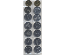 Набор из 14 монет Северная Корея 2002 год