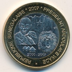 Монета Сенегал 6000 франков КФА 2007 год