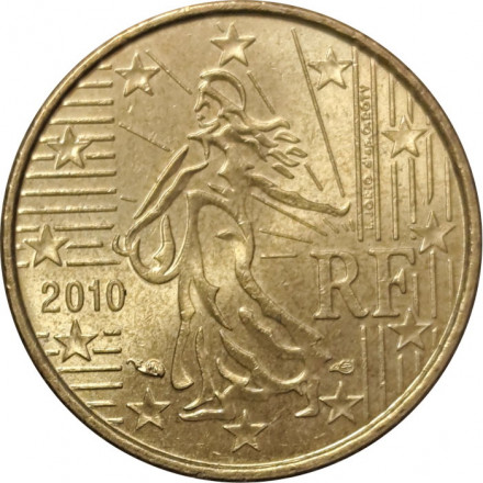 Франция 10 евроцентов 2010 год