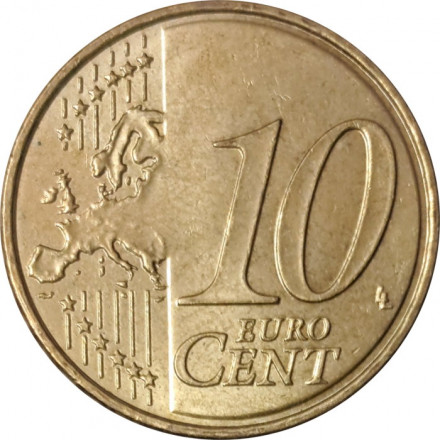 Франция 10 евроцентов 2010 год