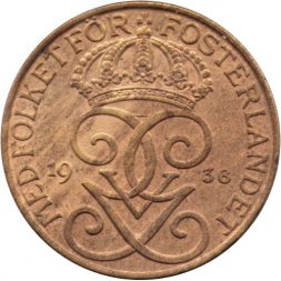 Швеция 5 эре 1936 год
