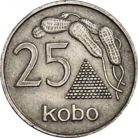 Нигерия 25 кобо 1975 год