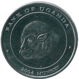 Уганда 100 шиллингов 2004 год - Обезьяна