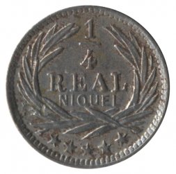 Гватемала 1/4 реала 1901 год