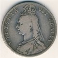 Великобритания 1/2 кроны 1891 год