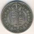 Великобритания 1/2 кроны 1891 год