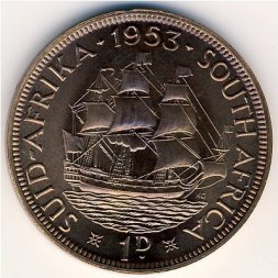 ЮАР 1 пенни 1953 год