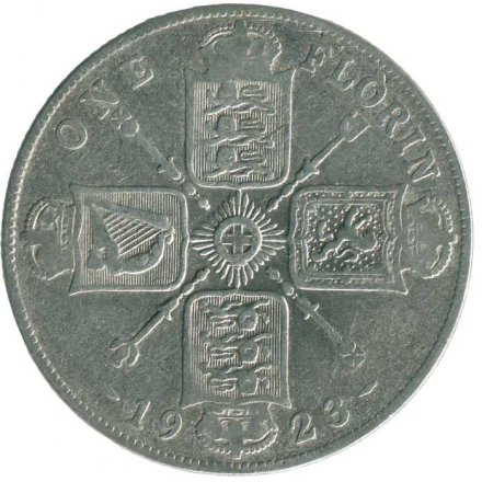 Великобритания 2 шиллинга (1 флорин) 1923 год