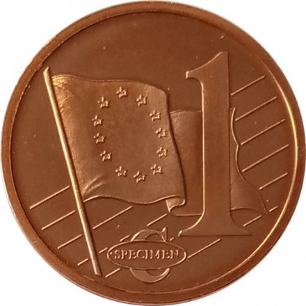 Ватикан 1 евроцент 2007 год - Проба - UNC