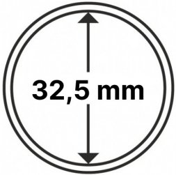 Капсула для хранения монет диаметром 32,5 мм (Германия) 