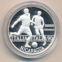 Никарагуа 10000 кордоба 1990 год