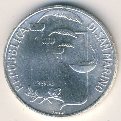 Сан-Марино 500 лир 1988 год - Олимпиада 1988. Горнолыжный спорт