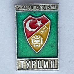 Значок. Федерация Футбола. Турция