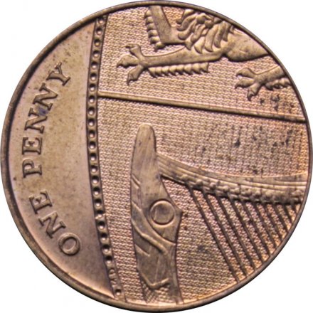 Великобритания 1 пенни 2011 год