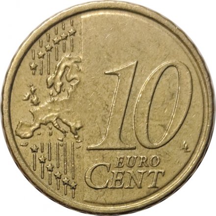 Словакия 10 евроцентов 2009 год