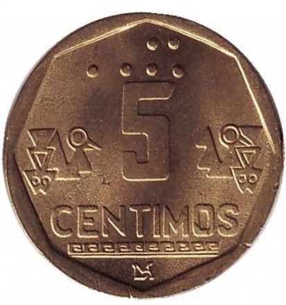 Перу 5 сентимо 1998 год