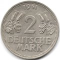 ФРГ 2 марки 1951 год (F)