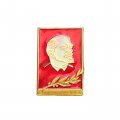 Значок Ленин. Лавровая ветвь (ММД)