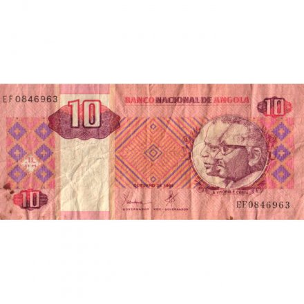 Ангола 10 кванза 1999 год - VG