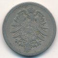 Германия 10 пфеннигов 1876 год (A)