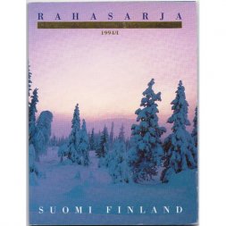Набор из 5 монет и жетона Финляндия 1994 год (в буклете)