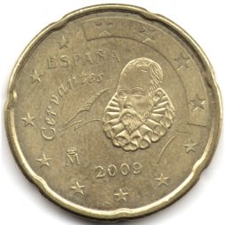 Испания 20 евроцентов 2009 год