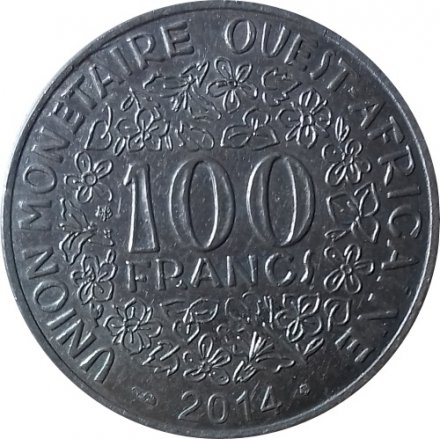 Западная Африка 100 франков 2014 год
