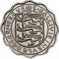 Гернси 3 пенса 1956 год - Корова