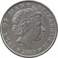 Остров Мэн 5 пенсов 2003 (отметка &quot;AD&quot; на реверсе)