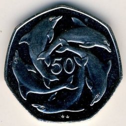 Гибралтар 50 пенсов 1995 год