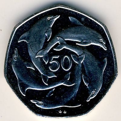 Гибралтар 50 пенсов 1995 год