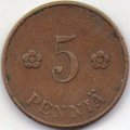 Финляндия 5 пенни 1920 год