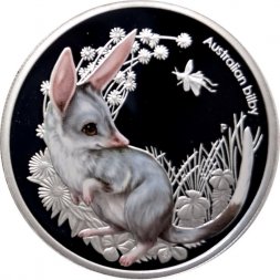 Австралия 50 центов 2011 год - Детёныши диких животных. Бандикут (Билби)