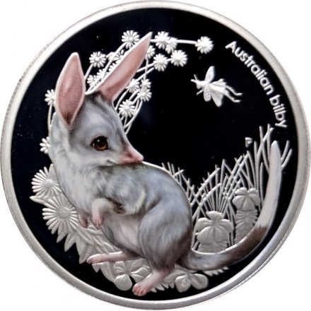 Австралия 50 центов 2011 год - Детёныши диких животных. Бандикут (Билби)