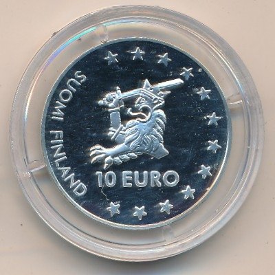 Финляндия 10 евро 1996 год - Крепость Олавинлинна (Олафсборг) (Unusual)