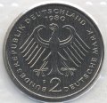 ФРГ 2 марки 1980 год - Теодор Хойс (F)