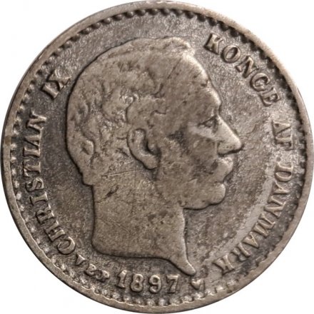 Дания 10 эре 1897 год