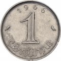 Франция 1 сантим 1966 год - Колос пшеницы