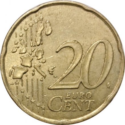Франция 20 евроцентов 1999 год