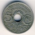 Франция 5 сантимов 1922 год