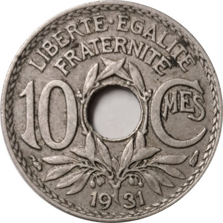 Франция 10 сантимов 1931 год