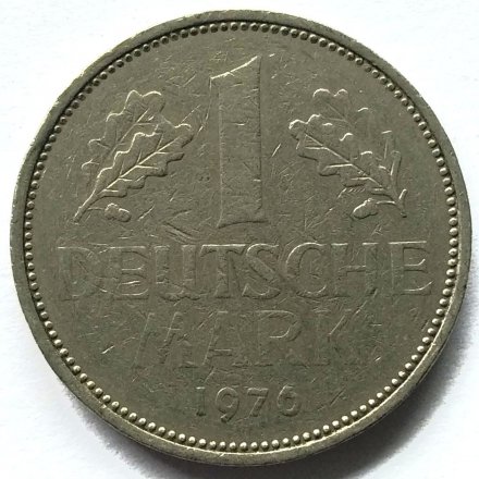 ФРГ 1 марка 1976 год (J)
