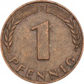 ФРГ 1 пфенниг 1950 год (F)