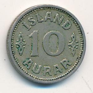 Исландия 10 эйре 1929 год
