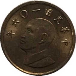 Тайвань 1 доллар 2017 год