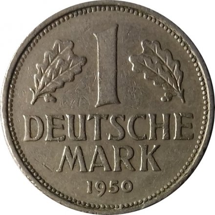 ФРГ 1 марка 1950 год (D)