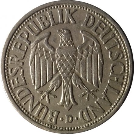 ФРГ 1 марка 1950 год (D)